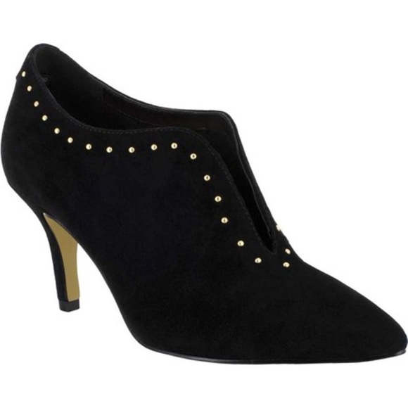 Bella Vita Shoes - BELLA Vita Women's Suede Leather Dara Shootie Black